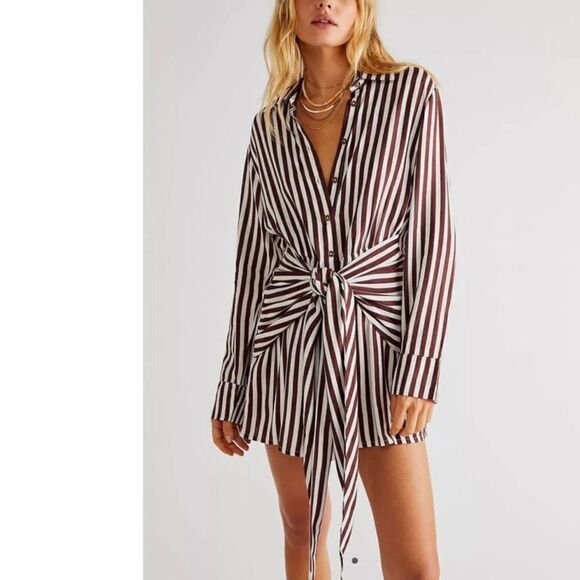 Jen's Pirate Booty Amata Striped Shirt Dress Size M - Picture 6 of 6